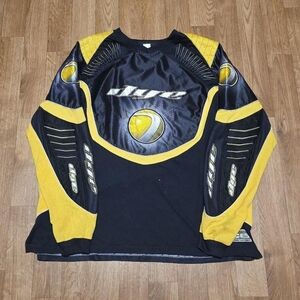 Dye Paintball Jersey Mens Size XXL Black Yellow Long Sleeve